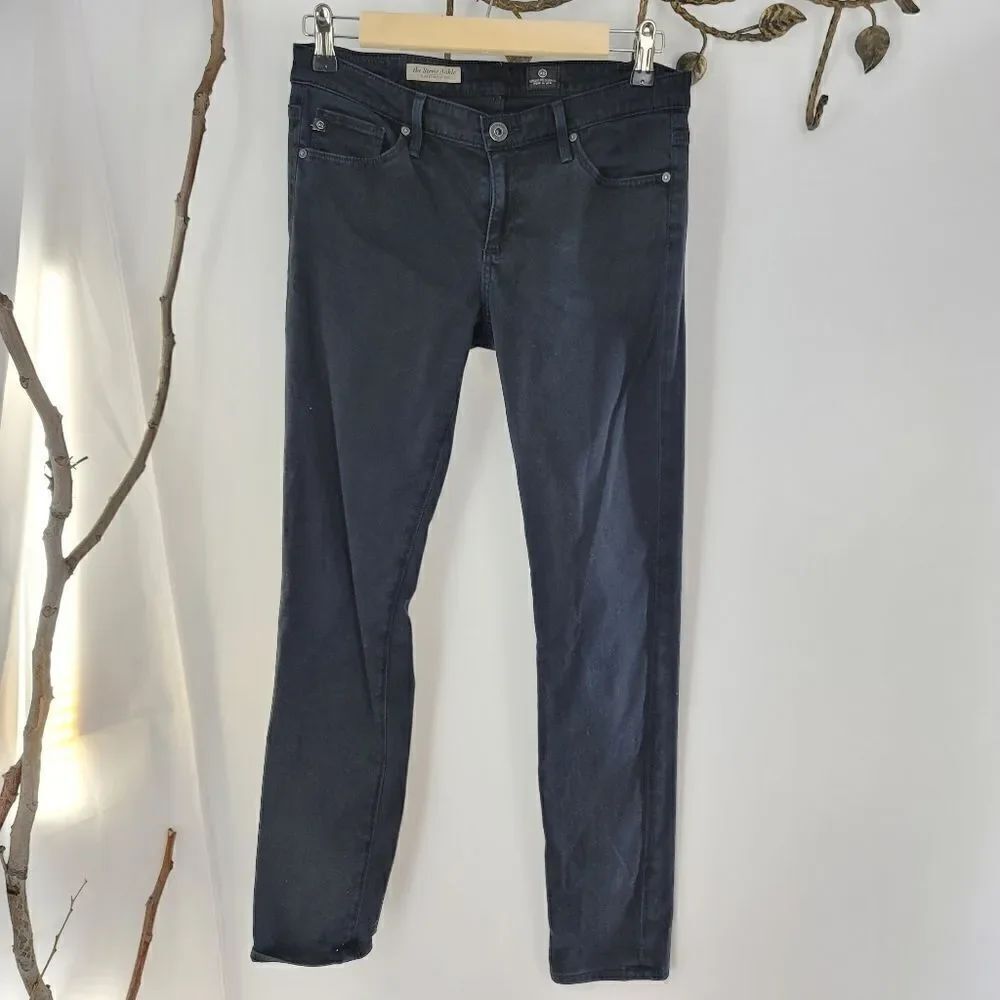 Ag adriano goldschmied black Stevie ankle skinny